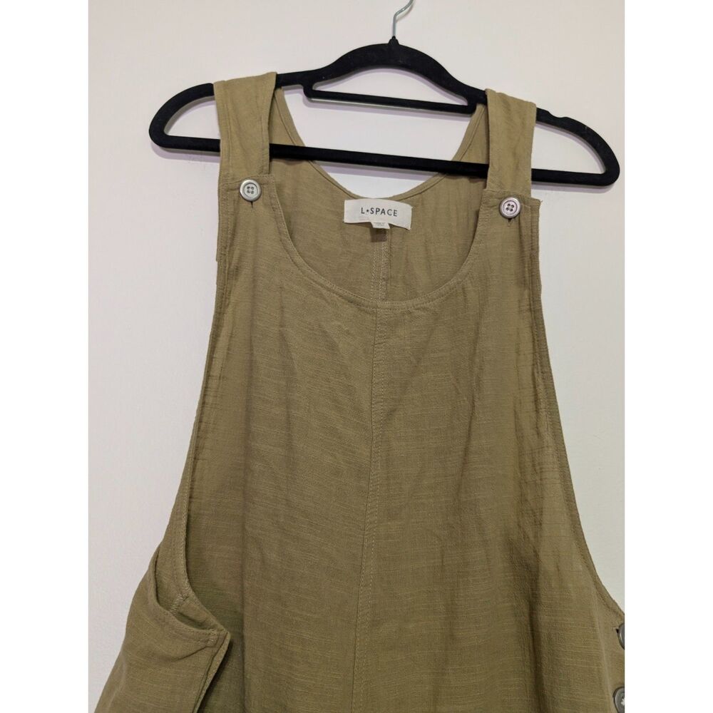 L Space Freya Jumper Coastal Cotton Gauze Overalls Medium Summer Vacation - Picture 9 of 9